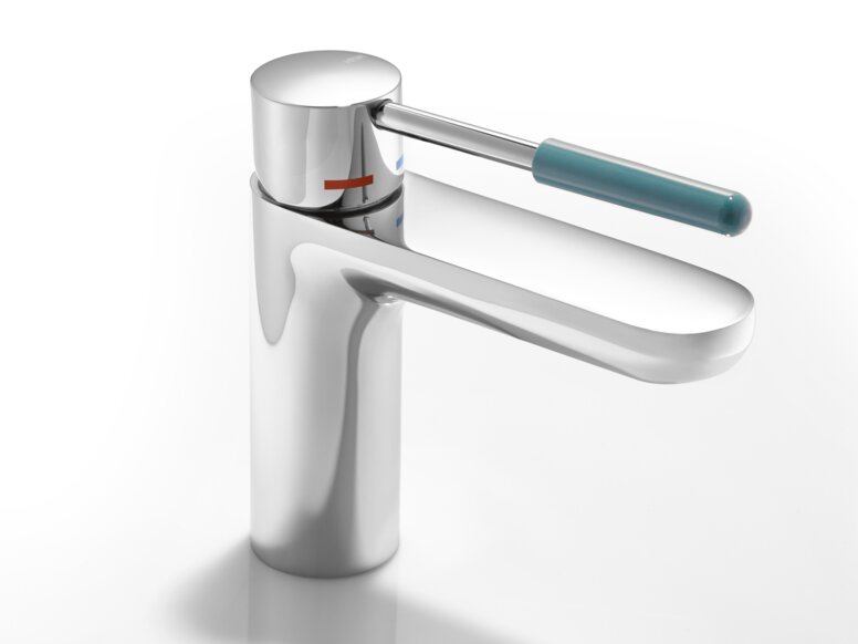 HEWI Single lever basin mixer AQ 800K aqua blue Single lever basin mixer AQ 800K aqua blue