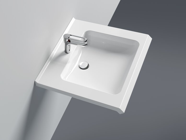 HEWI Washbasin Washbasin with single lever tap in chrome